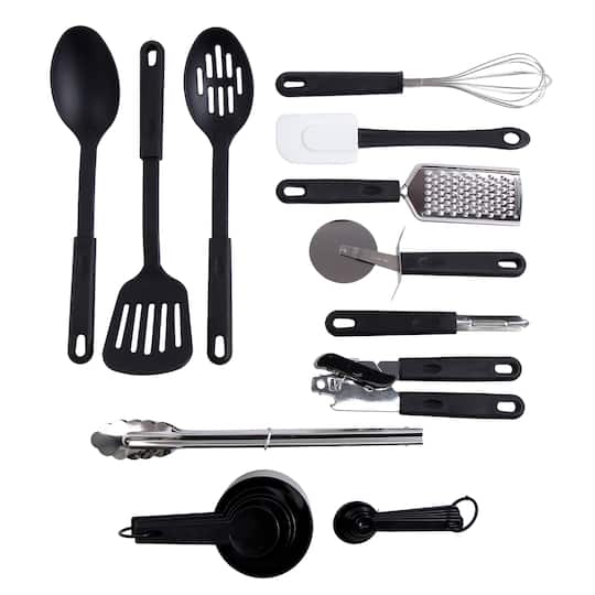 Gibson Home Total Kitchen 20-Piece Prep N Serve Combo Set in Black | Michaels®